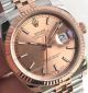 Swiss AR Rolex Datejust Rose Gold Face 2Tone Fluted Bezel Watch (4)_th.jpg